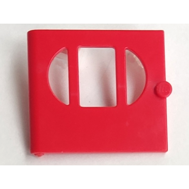 red fabuland door with oval pane in 3 sections