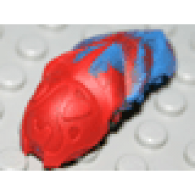 red bionicle rahkshi kraata stage 6 with marbled pattern list head color describe the rest