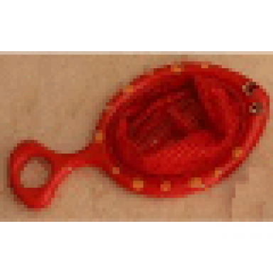 red primo net fish with spots and smile pattern