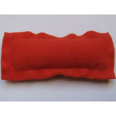red scala cloth pillow long