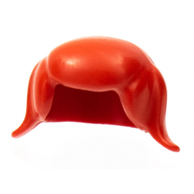 red minifigure hair female pigtails