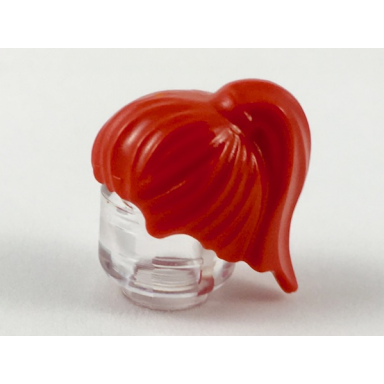 red minifigure hair female ponytail
