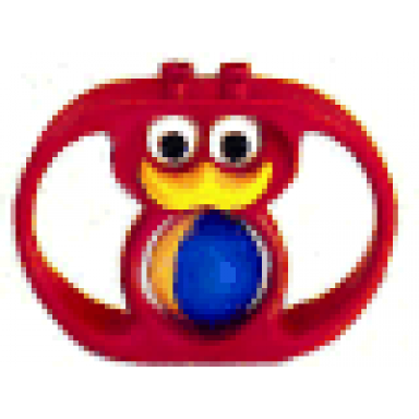 red duplo rattle duck with handles