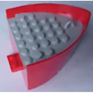 red boat hull smooth bow 5 x 6 x 3 1 3 with light gray deck