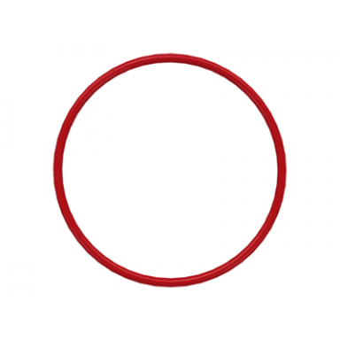 red rubber belt medium round cross section - approx 3 x 3