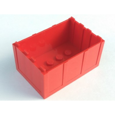red container trunk bottom 4 x 6 x 2 1 3