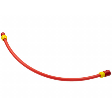 red scala jewelry cord 23l with yellow beads human necklace segment