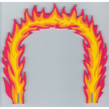 red foam racers flame hoop 26 x 24