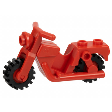 red motorcycle town with red wheels with black tires x81 3464c02