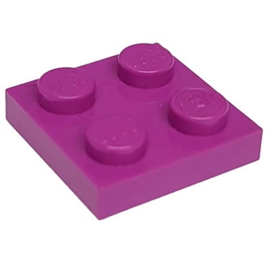light purple plate 2 x 2