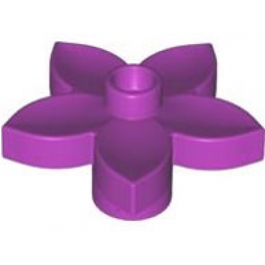 light purple duplo plant flower with stud