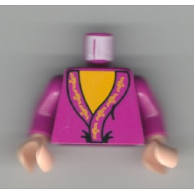light purple torso harry potter dumbledore pattern light purple arms light nougat hands