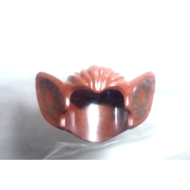 minifigure hair bat ears with dark brown inner ear contour lines pattern sw chadra-fan kabe