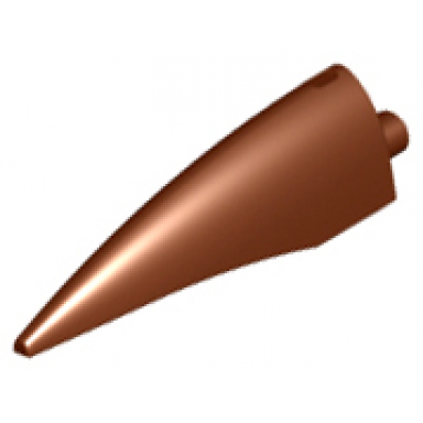 reddish brown barb claw horn tooth - large
