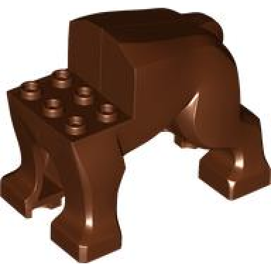 reddish brown dog body with legs from three-headed dog