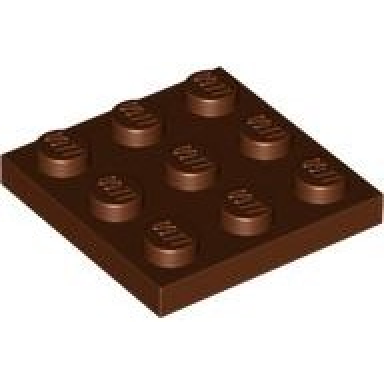 reddish brown plate 3 x 3