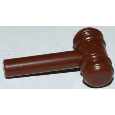 reddish brown minifigure utensil gavel