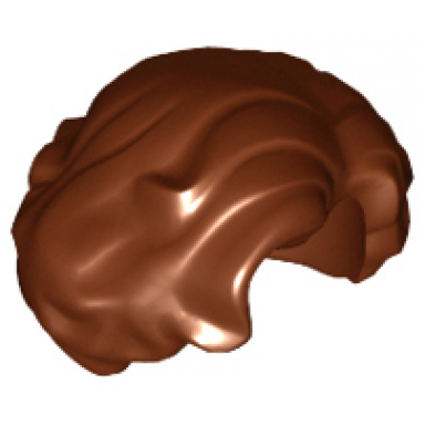 reddish brown minifigure hair female short wavy with side part