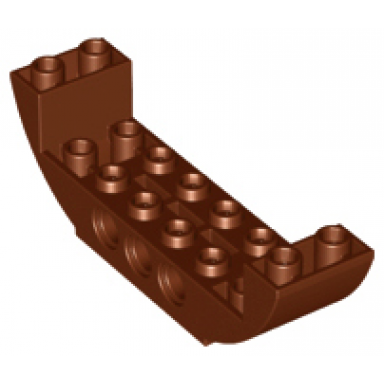 reddish brown slope curved 8 x 2 x 2 inverted double
