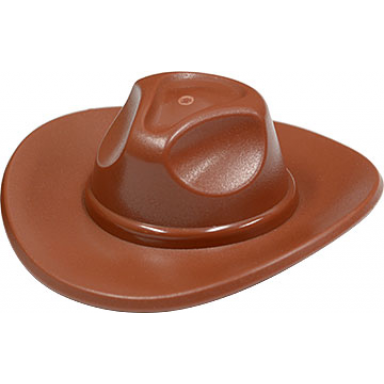 reddish brown minifigure headgear hat very wide brim outback style fedora