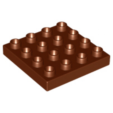 reddish brown duplo plate 4 x 4