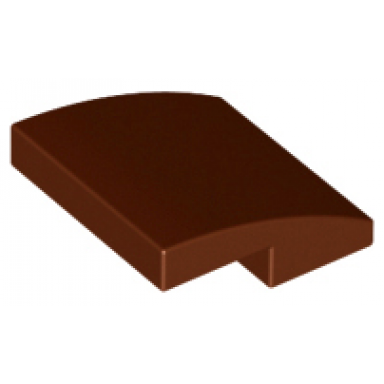 reddish brown slope curved 2 x 2 x 2 3