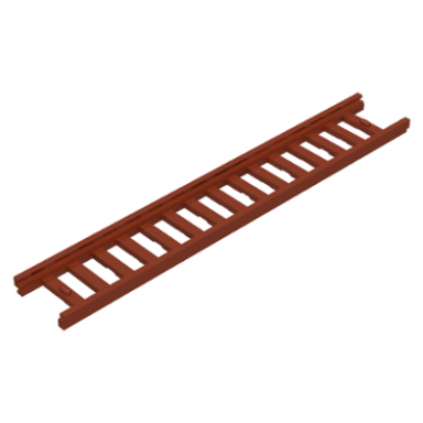 reddish brown ladder 16 x 2 1 2 with 15 rungs