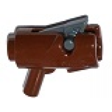 reddish brown minifigure weapon gun mini blaster shooter with dark bluish gray trigger 15391 15392