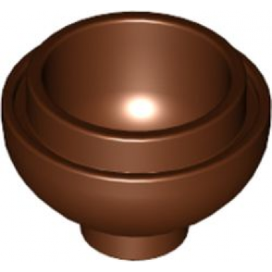 reddish brown brick round 2 x 2 dome bottom