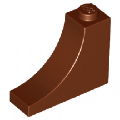 reddish brown arch 1 x 3 x 2 inverted