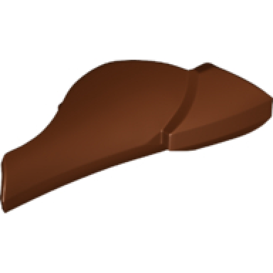 reddish brown large figure armor leg shin guard with ball joint socket