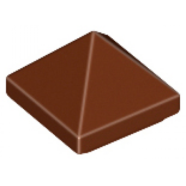reddish brown slope 45 1 x 1 x 2 3 quadruple convex pyramid