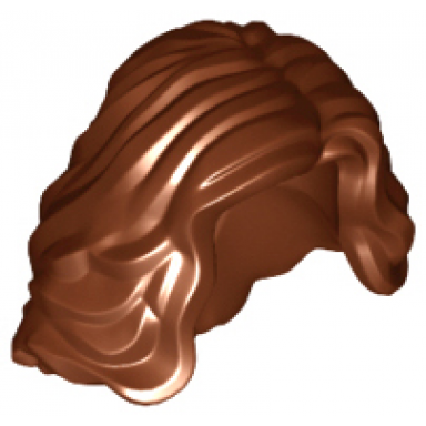 reddish brown minifigure hair female mid-length wavy