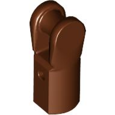 reddish brown bar holder with handle
