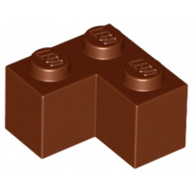 reddish brown brick 2 x 2 corner