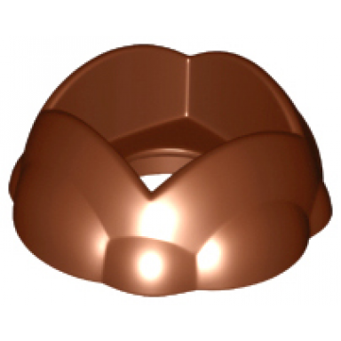 reddish brown duplo rock round with hole in center