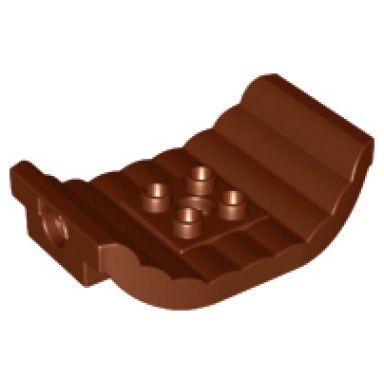 reddish brown duplo bridge log with holes