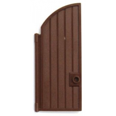 reddish brown door 1 x 4 x 7 2 3 curved top