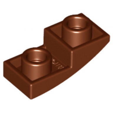 reddish brown slope curved 2 x 1 x 2 3 inverted
