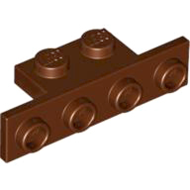 reddish brown bracket 1 x 2 - 1 x 4