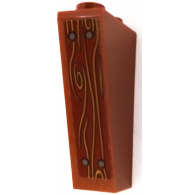 slope inverted 75 2 x 1 x 3 with wood grain and 4 nails pattern sticker - set 41432