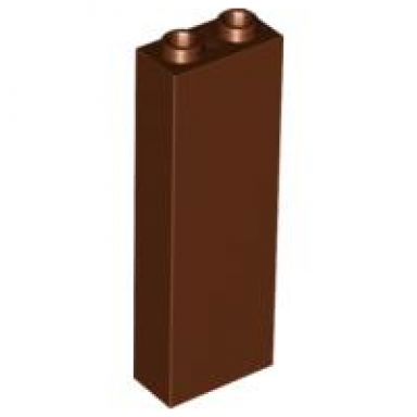 reddish brown brick 1 x 2 x 5