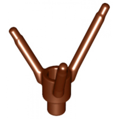 reddish brown plant flower stem with bar holder bar and 3 stems