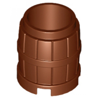 reddish brown container barrel 2 x 2 x 2