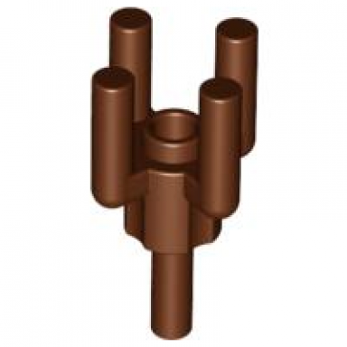 reddish brown bar 1.2l with top stud and 4 bar arms up palm tree top
