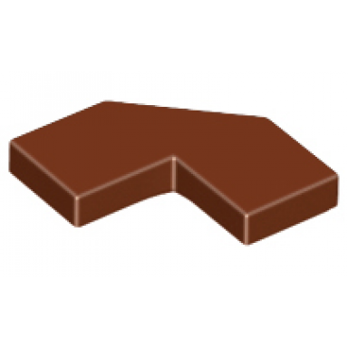 reddish brown tile modified facet 2 x 2