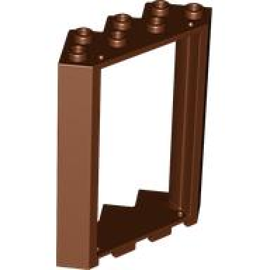reddish brown door frame 4 x 4 x 6 corner