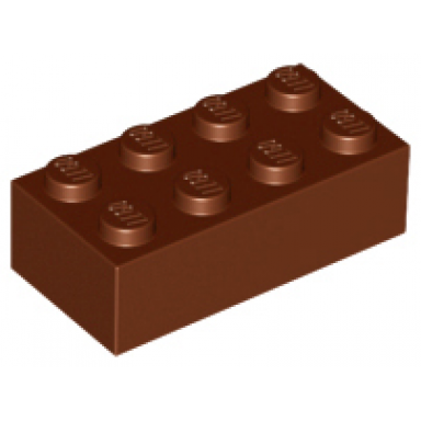 reddish brown brick 2 x 4