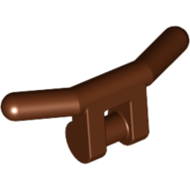 reddish brown minifigure utensil handlebars