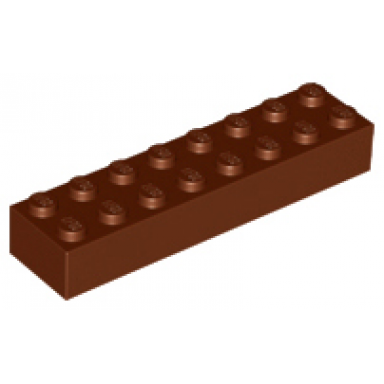 reddish brown brick 2 x 8
